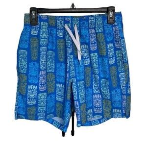 Bear Bottom Swim‎ Trunks Totem Pole Graphic Size Medium 7”